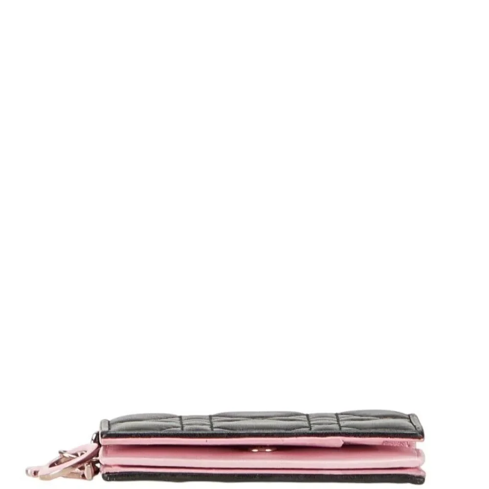 Dior Lady Dior Cannage Leather Card Case